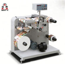 Narrow type Automatic adhesive label rotary slitting and rewinding machine